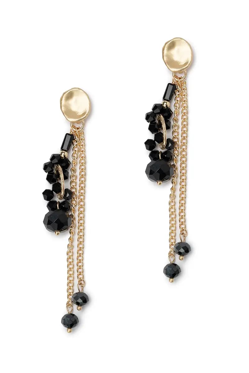 MYA ACCESSORIES | Orecchini a catena con pietre - 2