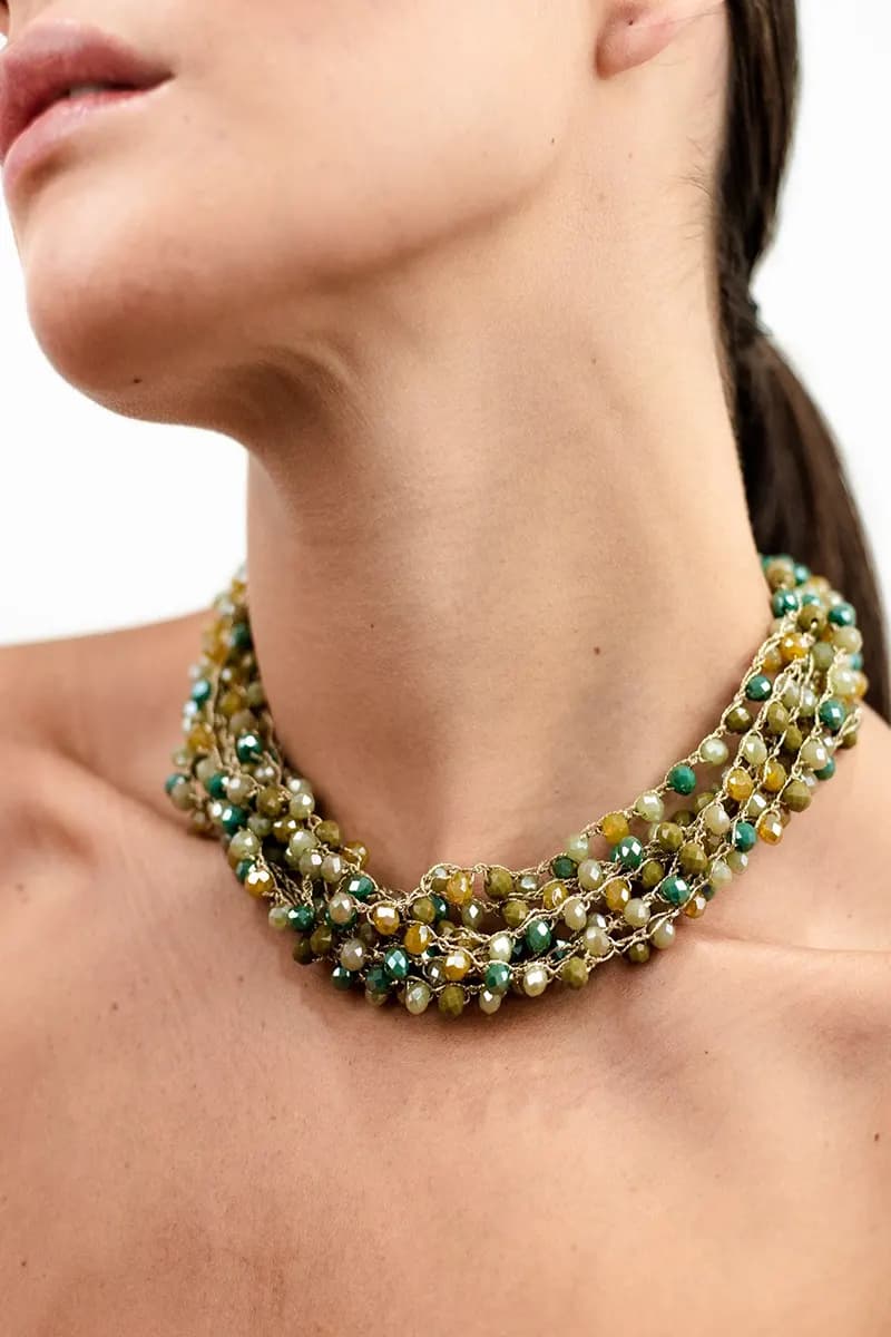 MYA ACCESSORIES | Collana multilinee con microcristalli - 3
