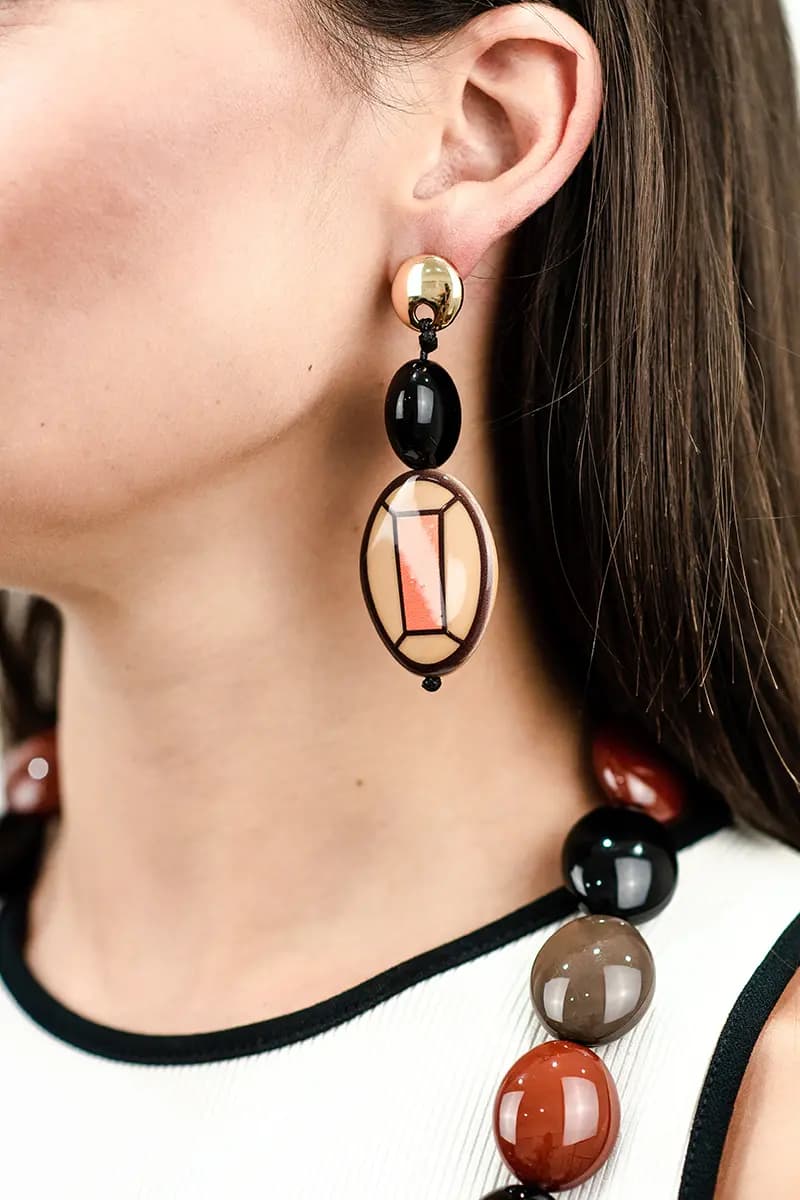 MYA ACCESSORIES | Orecchini in acrilico retrò - 3