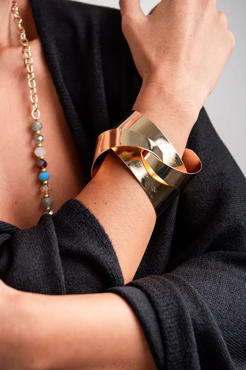 MYA ACCESSORIES | Bracciale rigido bangle in metallo - 3