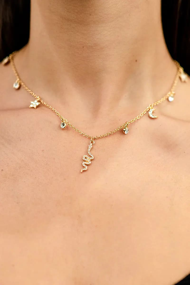MYA ACCESSORIES | Girocollo charms pendente serpente - 3