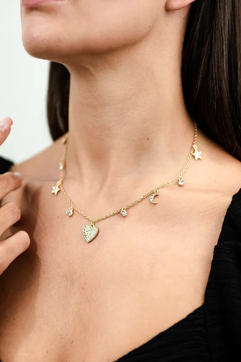 MYA ACCESSORIES | Girocollo charms pendente cuore - 4