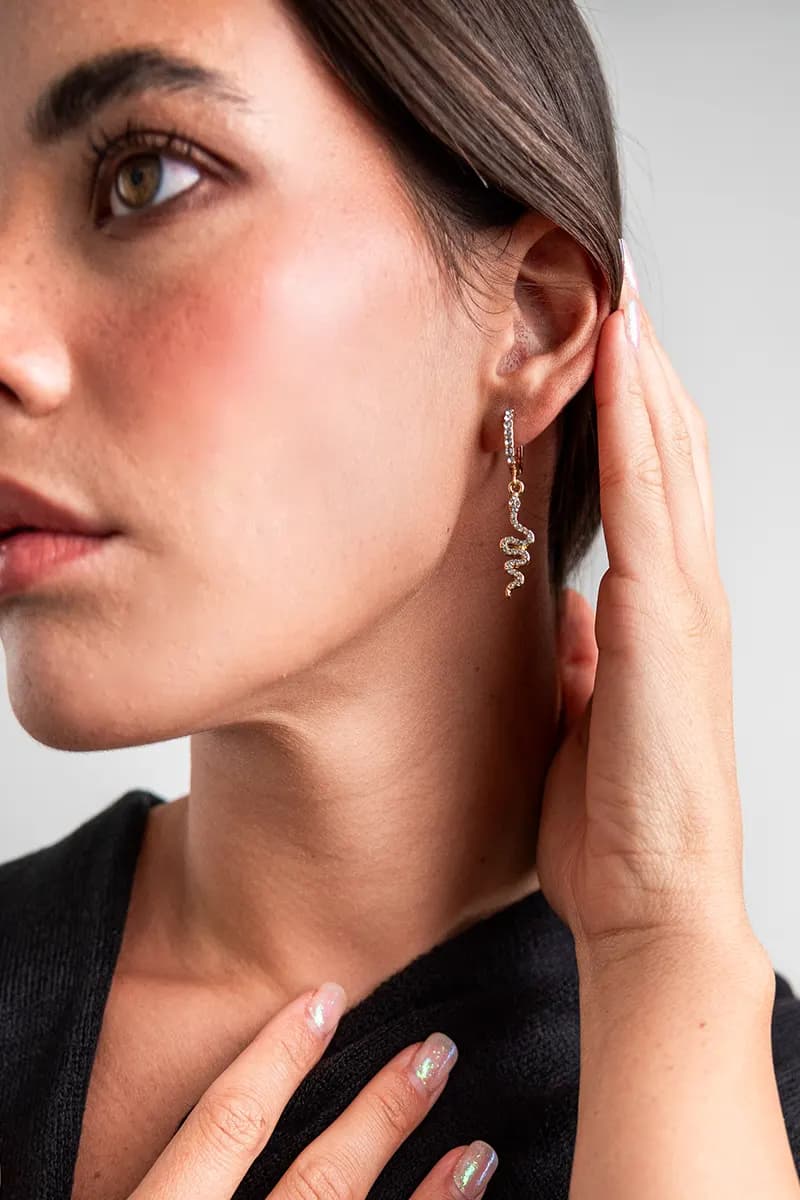 MYA ACCESSORIES | Orecchini pendenti serpente - 3