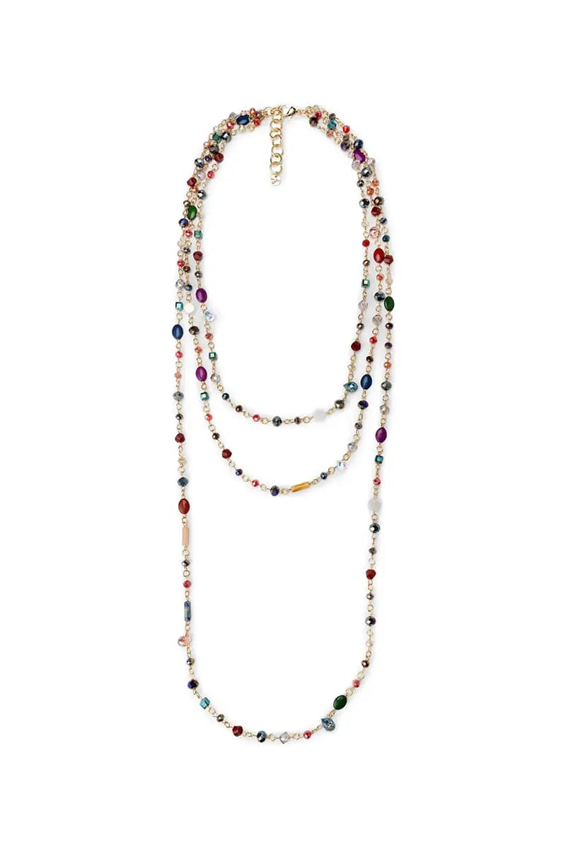 MYA ACCESSORIES | Collana lunga con pietre multicolore - 2