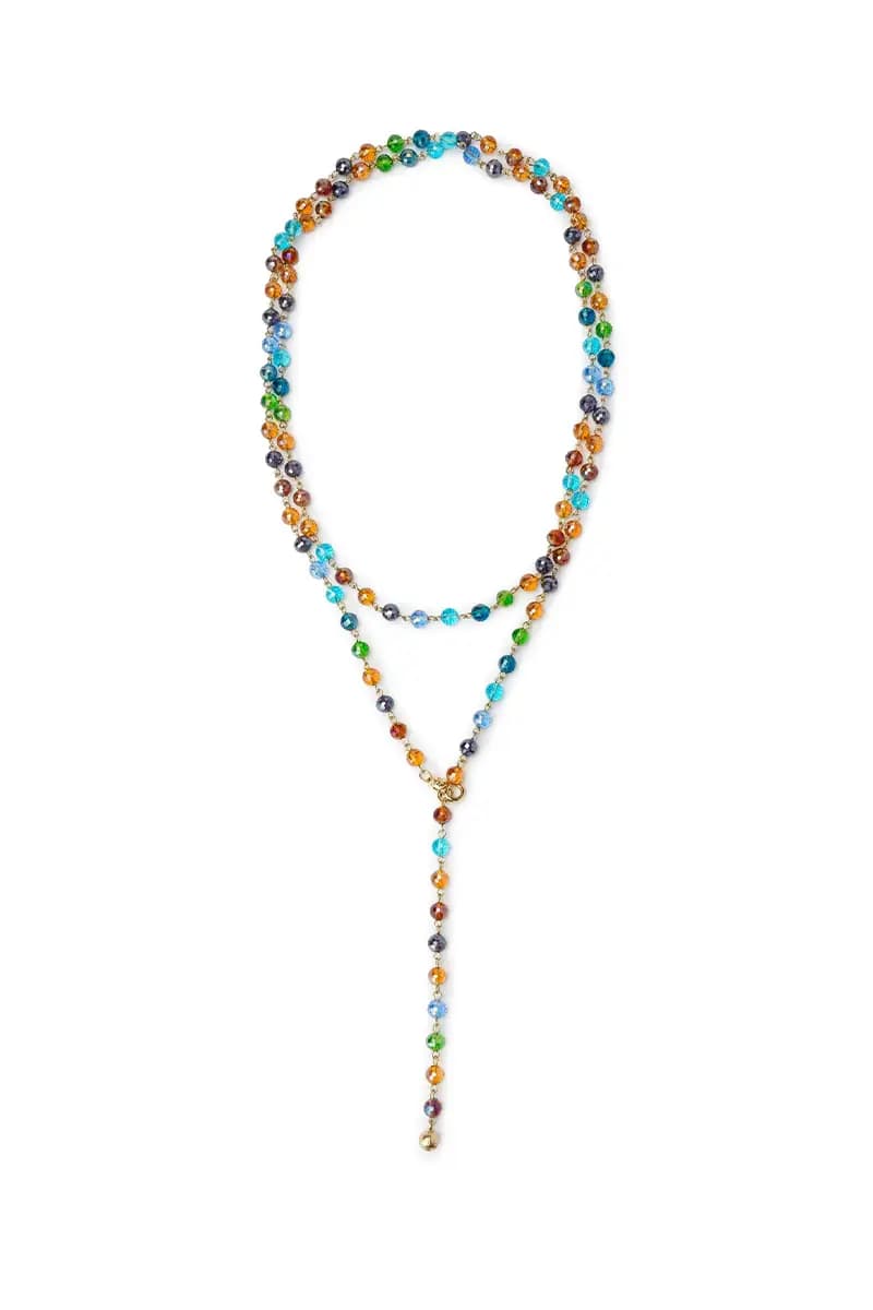 MYA ACCESSORIES | Collana lunga con sfere multicolore - 2