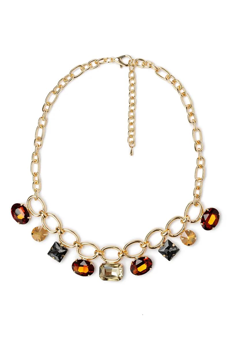 MYA ACCESSORIES | Girocollo a catena con pietre - 2