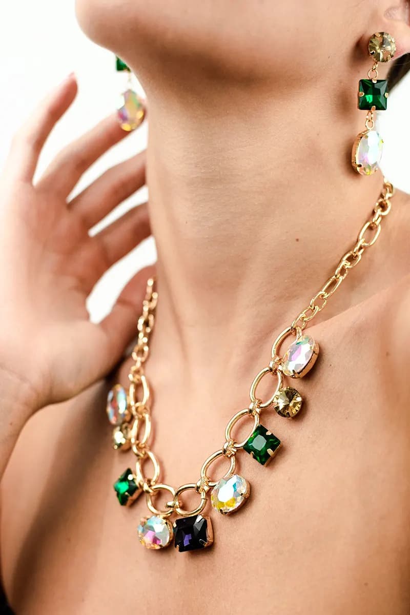 MYA ACCESSORIES | Girocollo a catena con pietre - 3