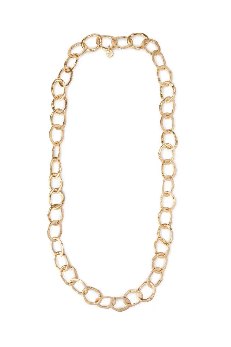 MYA ACCESSORIES | Collana lunga catena martellata - 2
