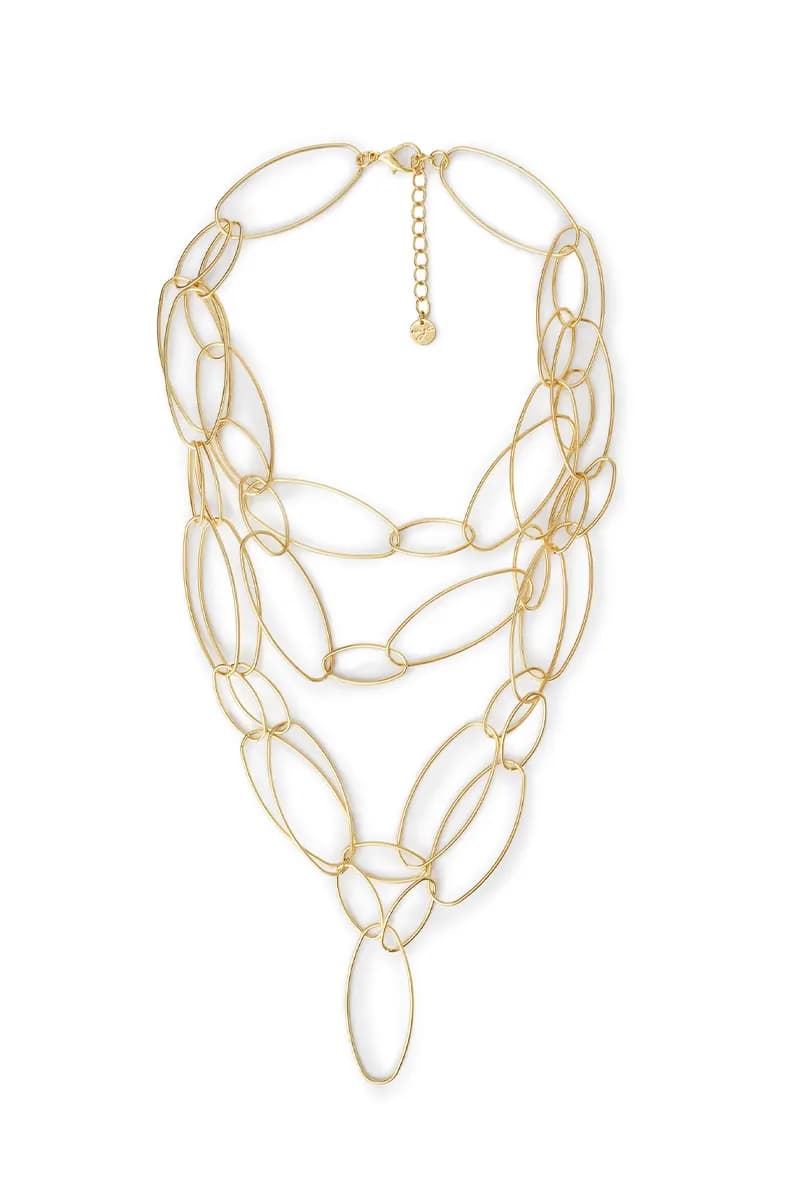 MYA ACCESSORIES | Collana multifili cerchi ovali - 2