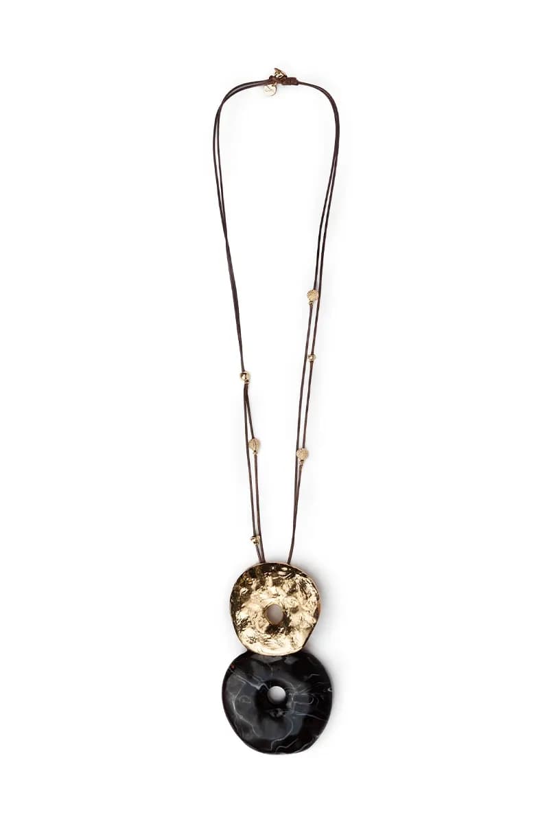 MYA ACCESSORIES | Collana lunga laccio pendente donut - 2