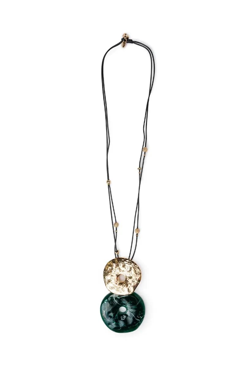MYA ACCESSORIES | Collana lunga laccio pendente donut - 2