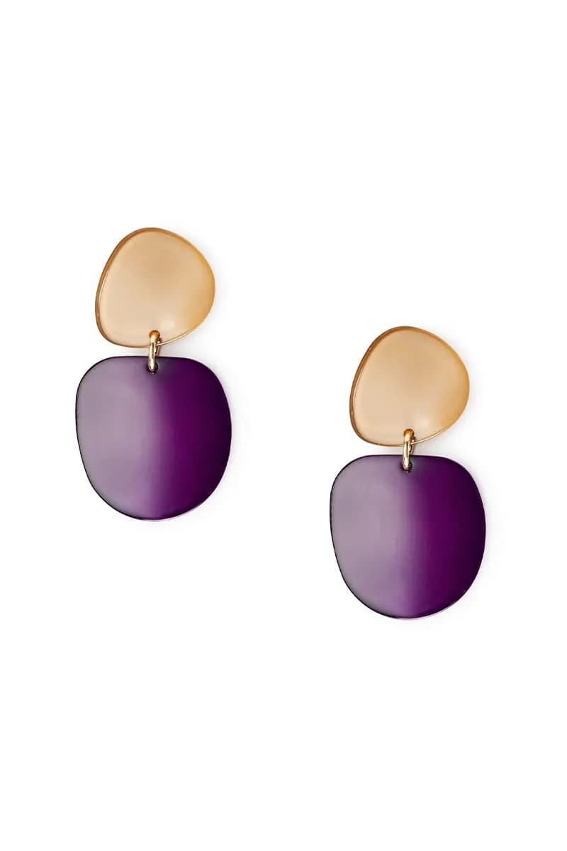 MYA ACCESSORIES | Orecchini in acrilico forma astratta - 2