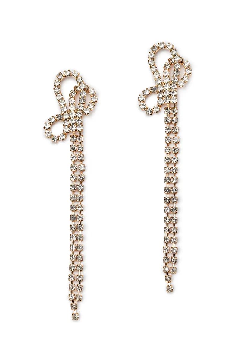 MYA ACCESSORIES | Orecchini con nodo di strass - 2
