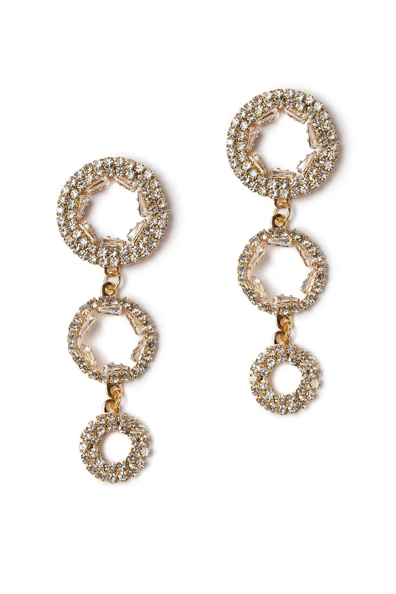 MYA ACCESSORIES | Orecchini pendenti strass - 3