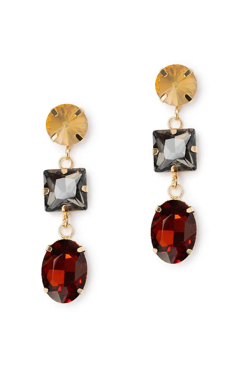 MYA ACCESSORIES | Orecchini pendenti pietre - 2