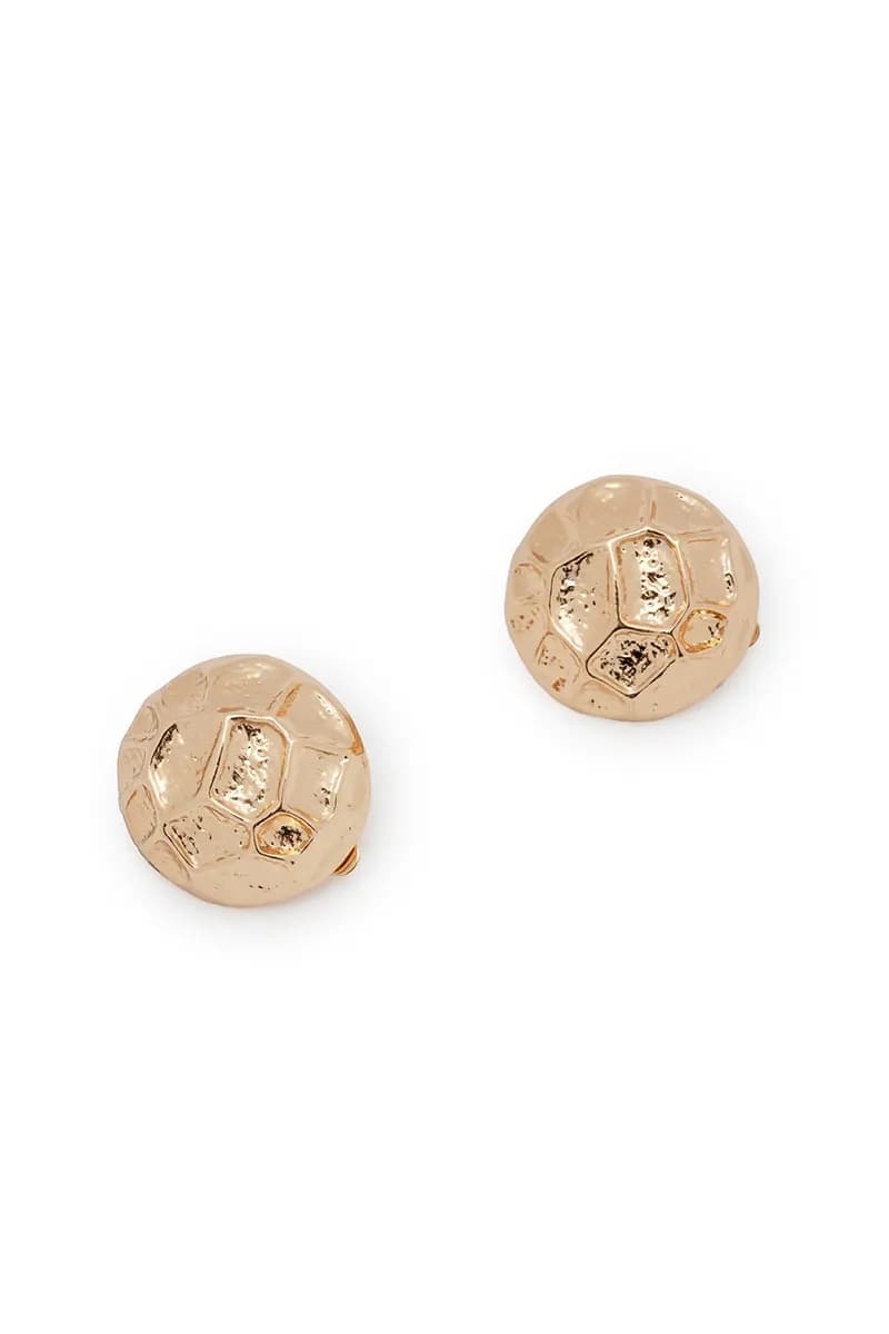 MYA ACCESSORIES | Orecchini a clip sfera martellata - 2