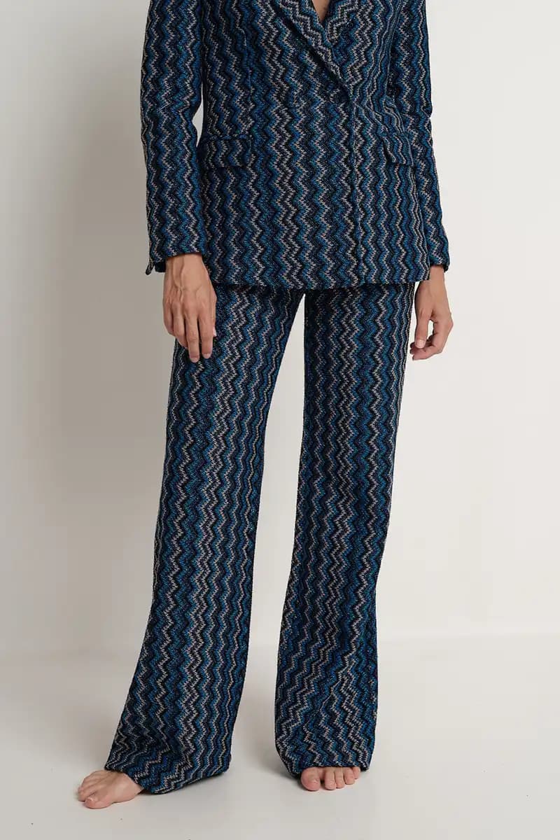 PHO Firenze | Pantalone Rachel traforato dettagli laminati - 2