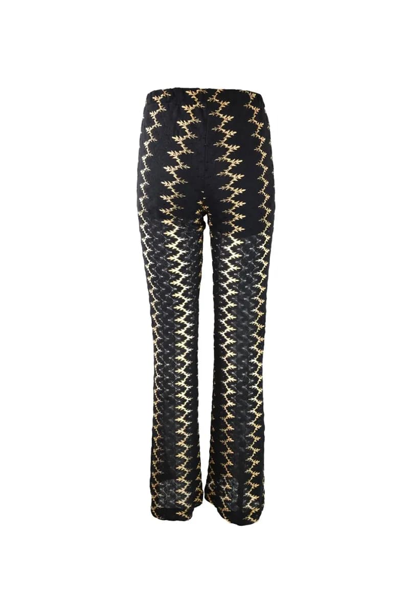 PHO Firenze | Pantalone Rachel traforato laminato - 3