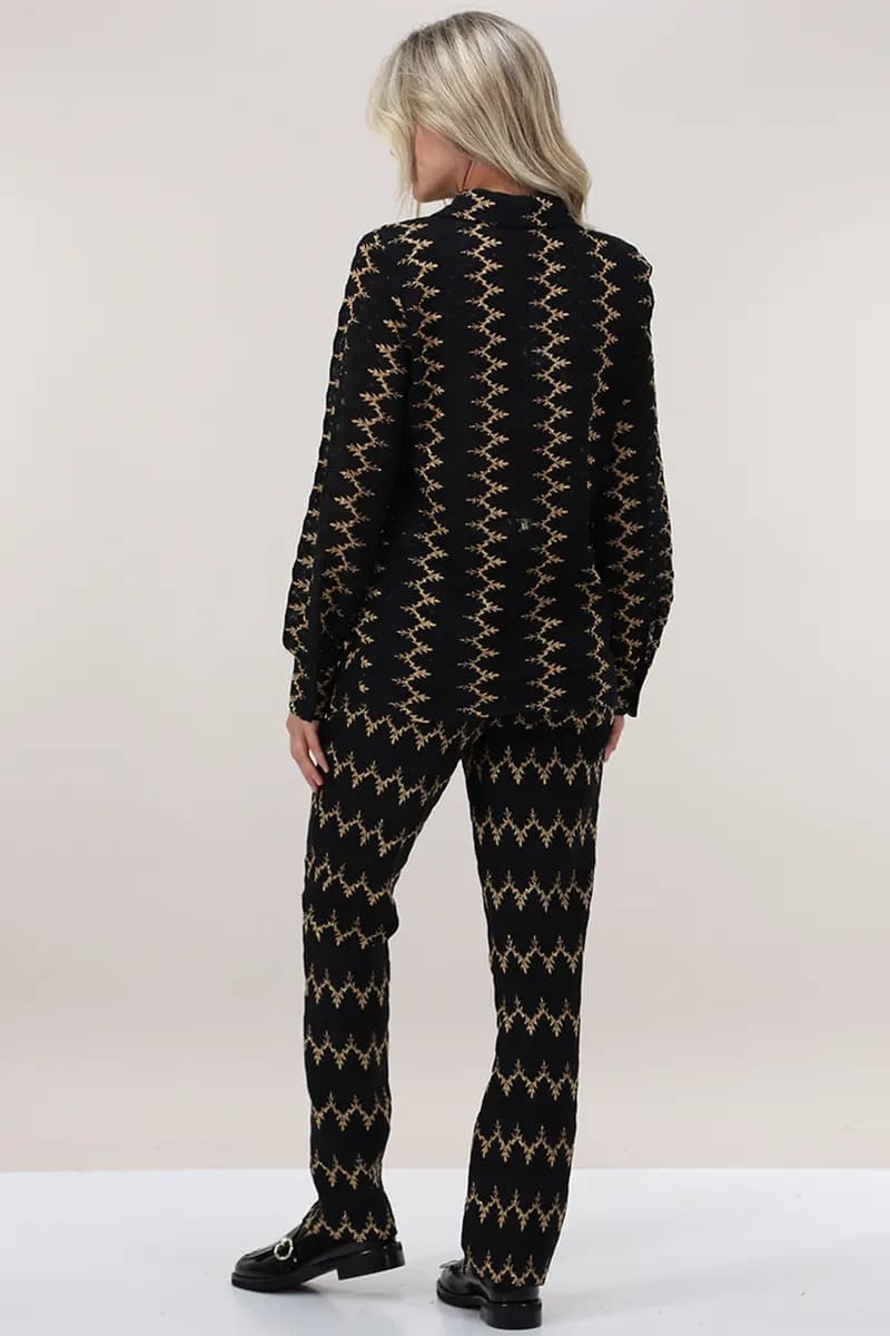 PHO Firenze | Camicia Rachel traforata laminata - 3