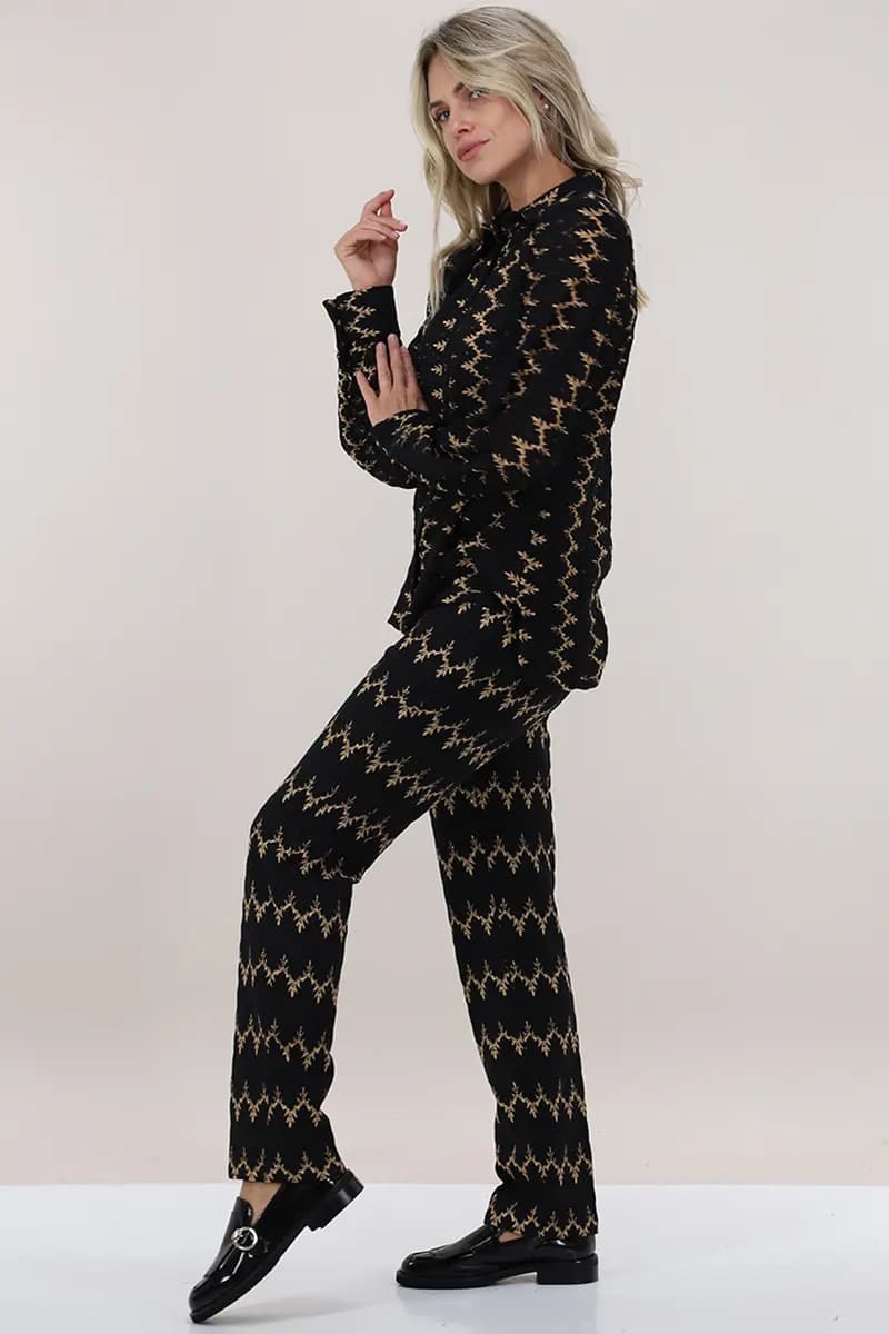 PHO Firenze | Camicia Rachel traforata laminata - 4