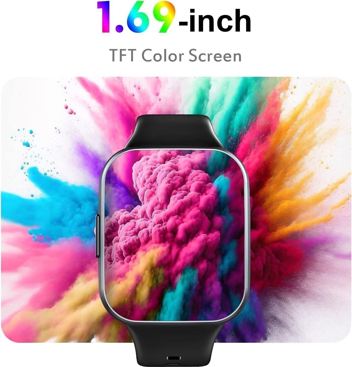 Aptkdoe Smartwatch Uomo Donna 43 mm Schermo HD Fitness Tracker Orologio - 3