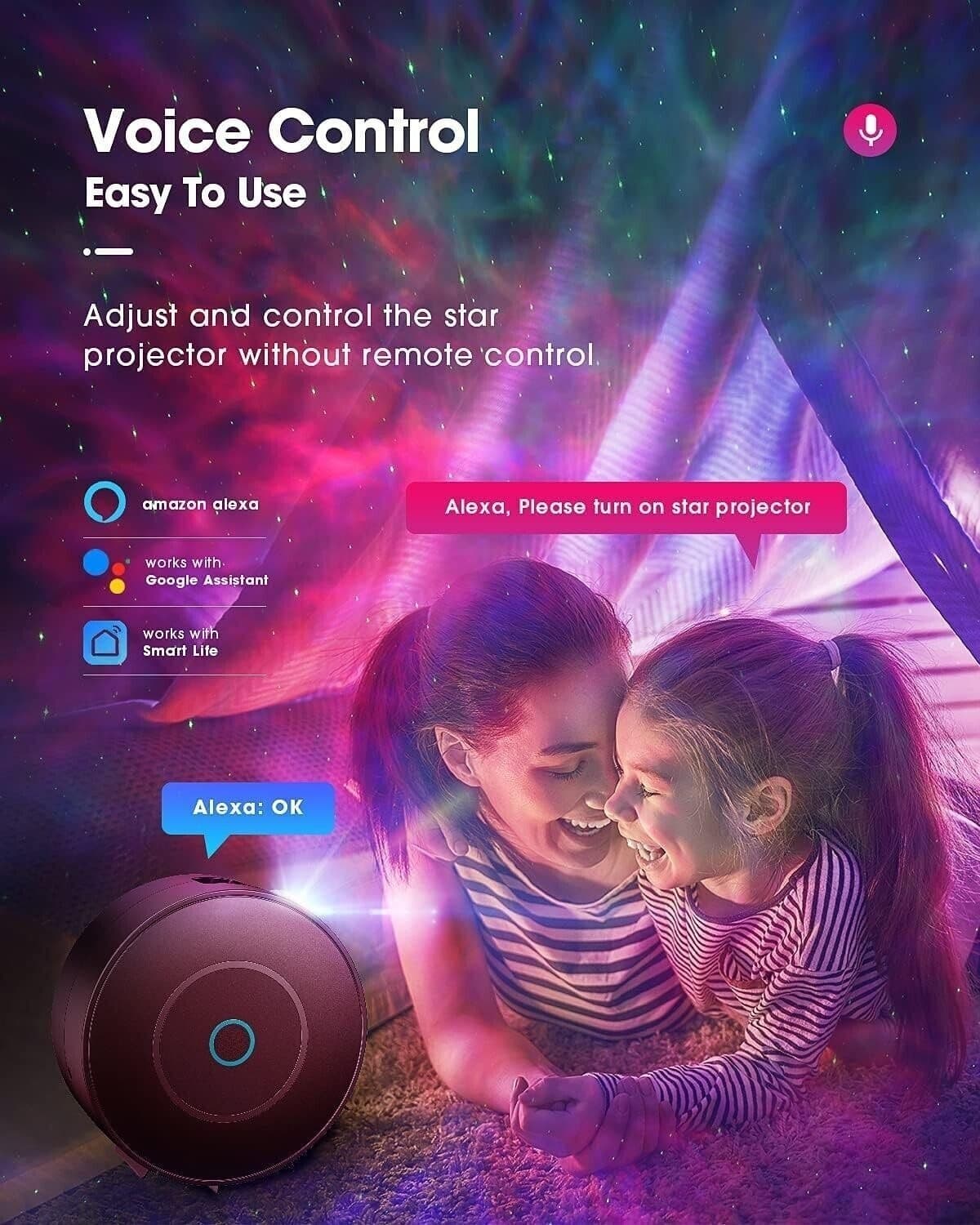 LED Lampada Proiettore Smart, Luce Notturna per Bambini, Proiettore Lampada - 3