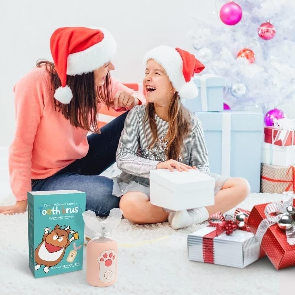 Spazzolino Elettrico, Spazzolino Elettrico Bambini Forma U, Spazzolino Bambini - 2