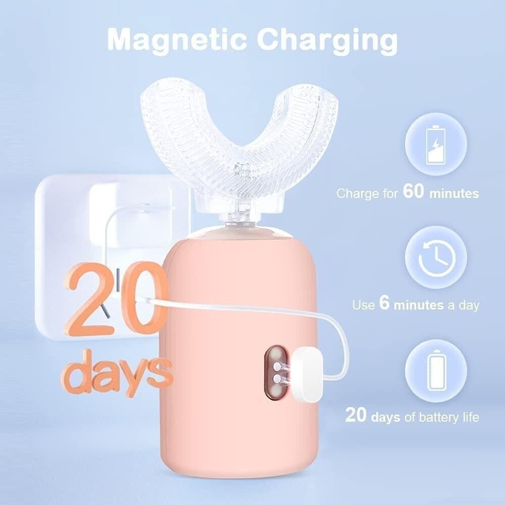 Spazzolino Elettrico, Spazzolino Elettrico Bambini Forma U, Spazzolino Bambini - 6