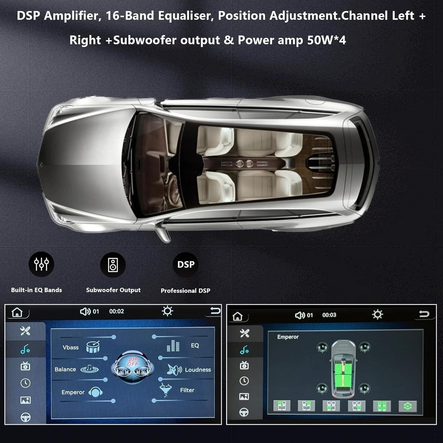 Autoradio 2 DIN per Opel Corsa d Astra h Zafira b Meriva Vivaro Bluetooth Argent - 3