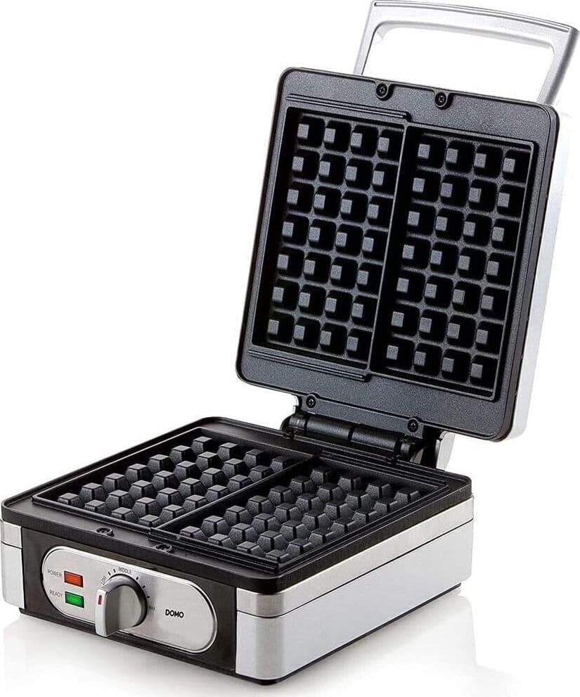 DOMO Piastra per wafel 2 in 1, per cialde di forma quadrata extra spesse