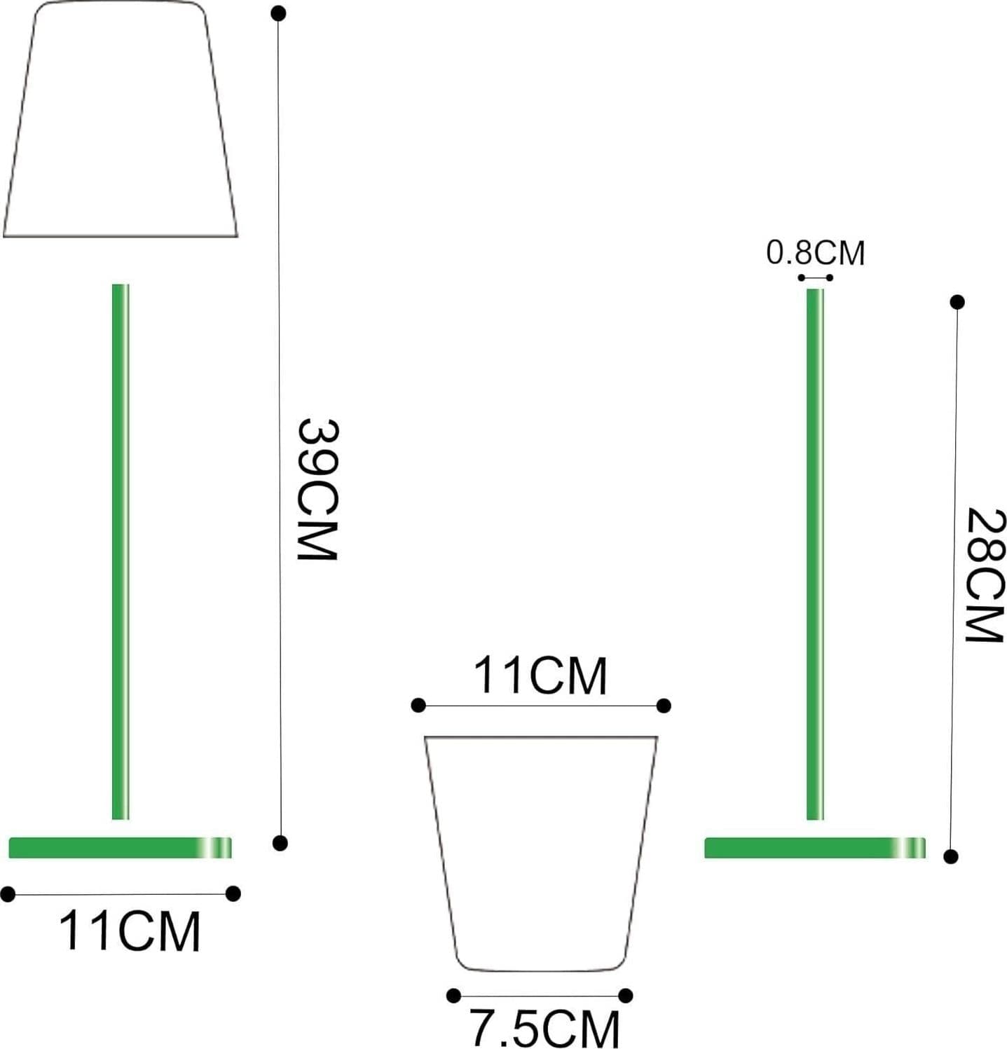 Palmina Lampada da tavolo ricaricabile senza fili RGB Multicolore dimmerabile - 2