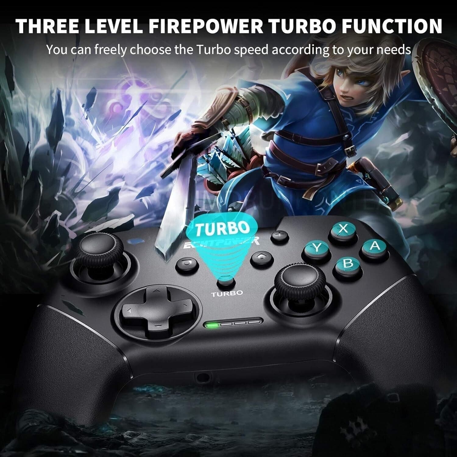 ECHTPower Controller per Nintendo Switch Lite Oled Bluetooth Wireless - 7