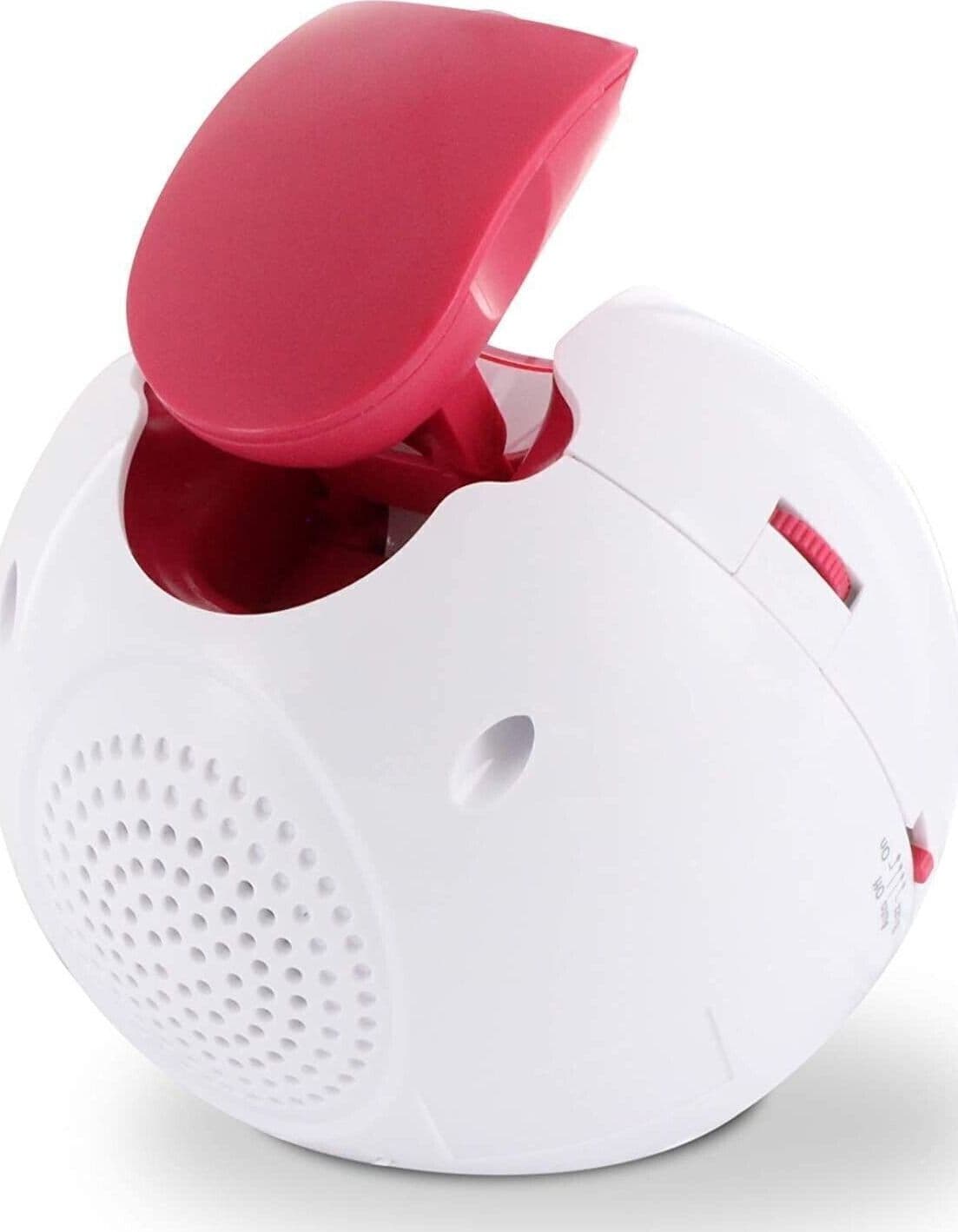 Metronic MP3 USB proiezione radiosveglia per bambini - bianco e rosa - 3