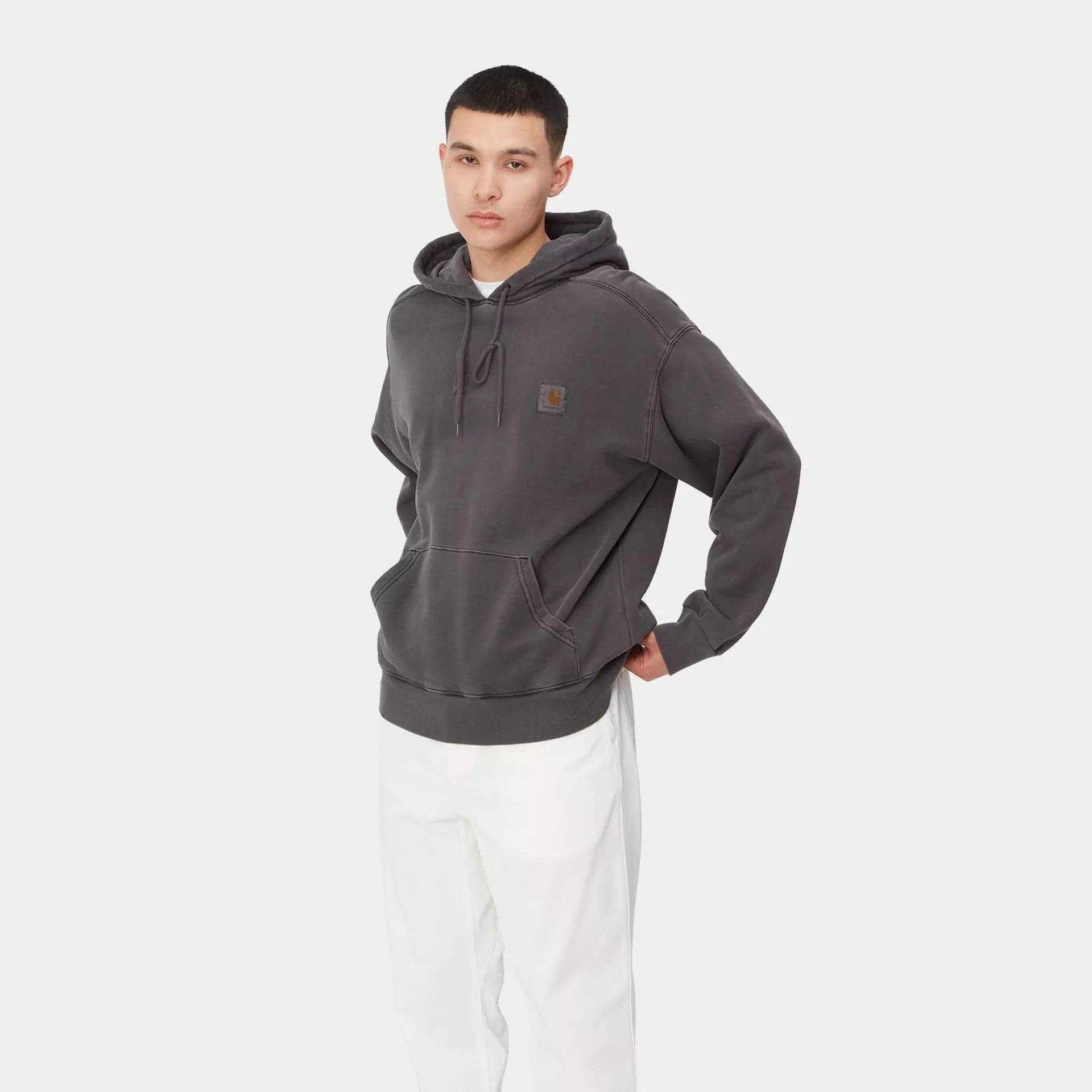 Felpa Carhartt Nelson Hood Black - 5