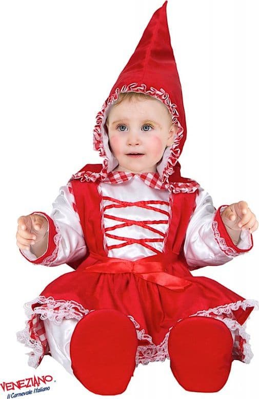 Costume carnevale dolce cappuccetto rosso da 3 a 24 mesi - veneziano 54185 - 3