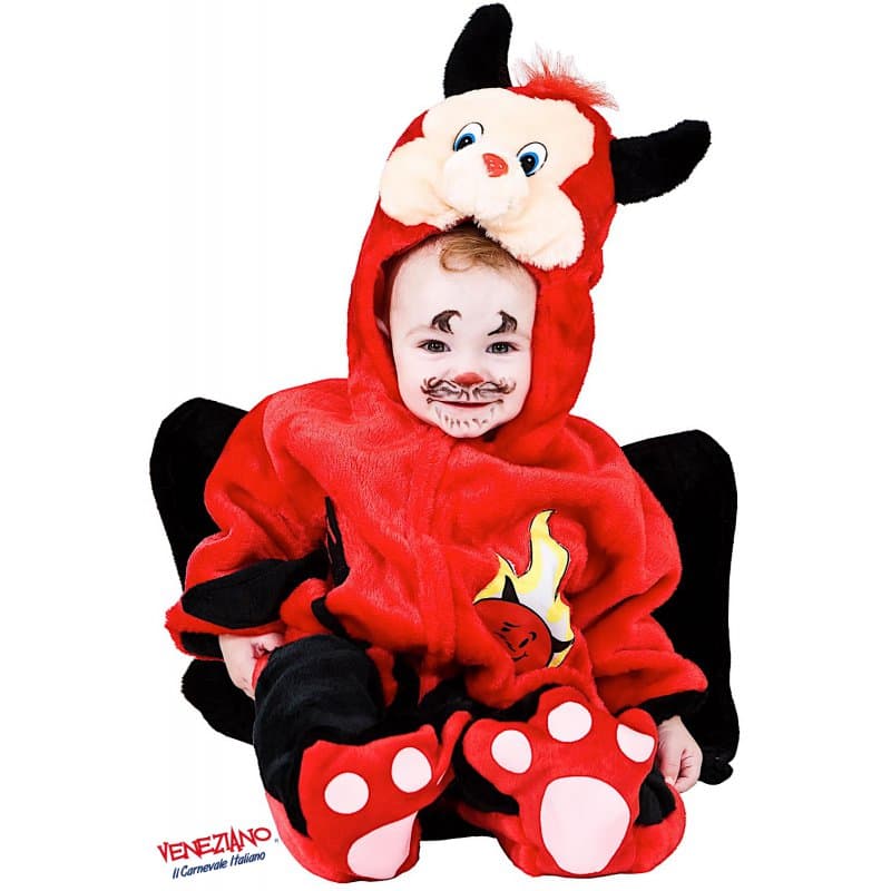 Costume carnevale dolce diavoletto da 3 a 12 mesi - veneziano 2934 - 3