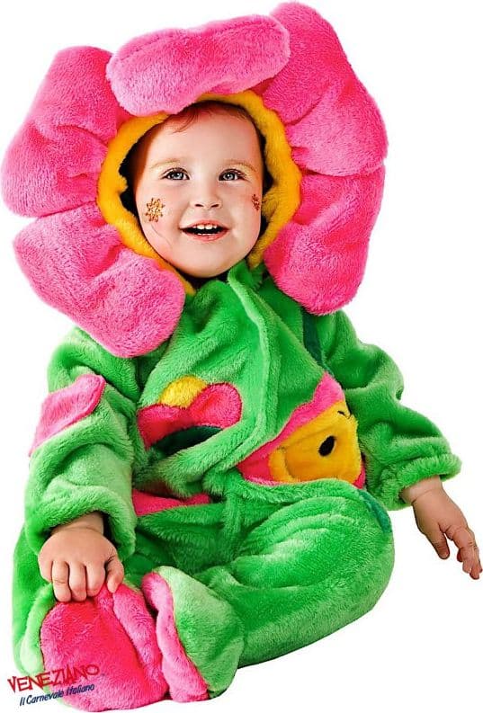 Costume carnevale dolce fiorellino da 3 a 12 mesi - veneziano 88085 - 3
