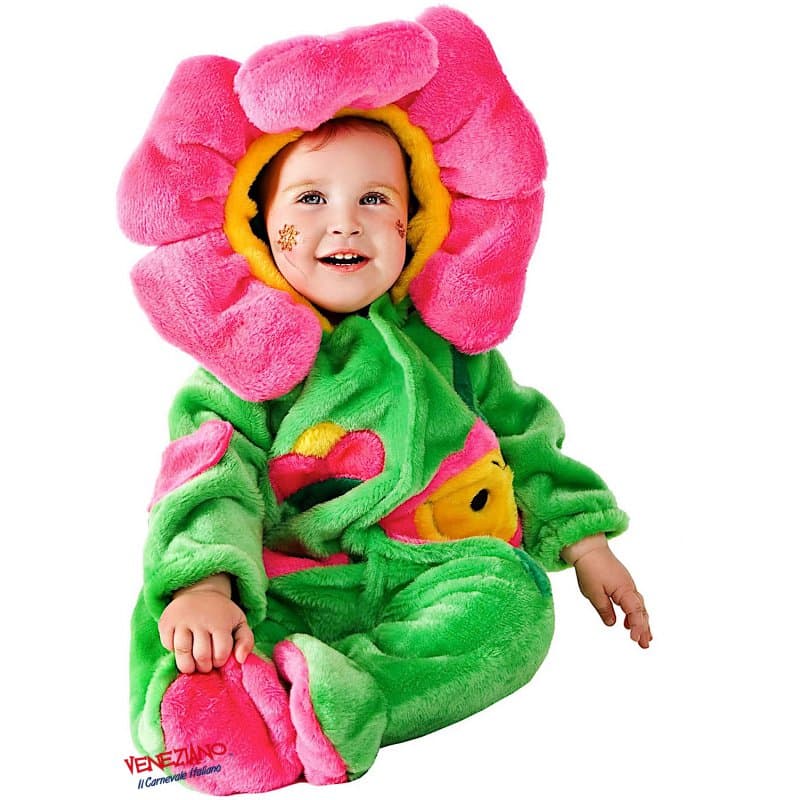 Costume carnevale dolce fiorellino da 3 a 12 mesi - veneziano 88085 - 3