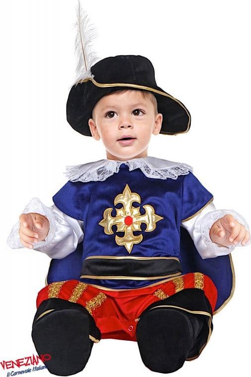 Costume carnevale dolce moschettiere da 3 a 24 mesi - veneziano 54188 - 3