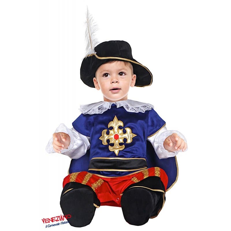 Costume carnevale dolce moschettiere da 3 a 24 mesi - veneziano 54188 - 3