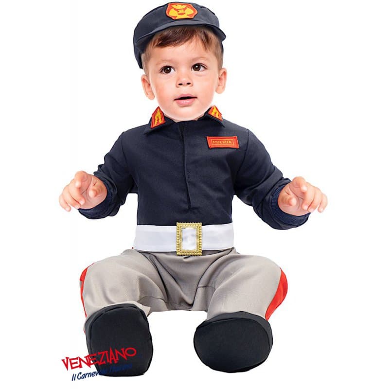 Costume carnevale dolce poliziotto da 3 a 24 mesi - veneziano 28089 - 3