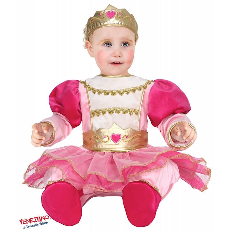 Costume carnevale dolce reginetta da 3 a 24 mesi - veneziano 54184 - 3