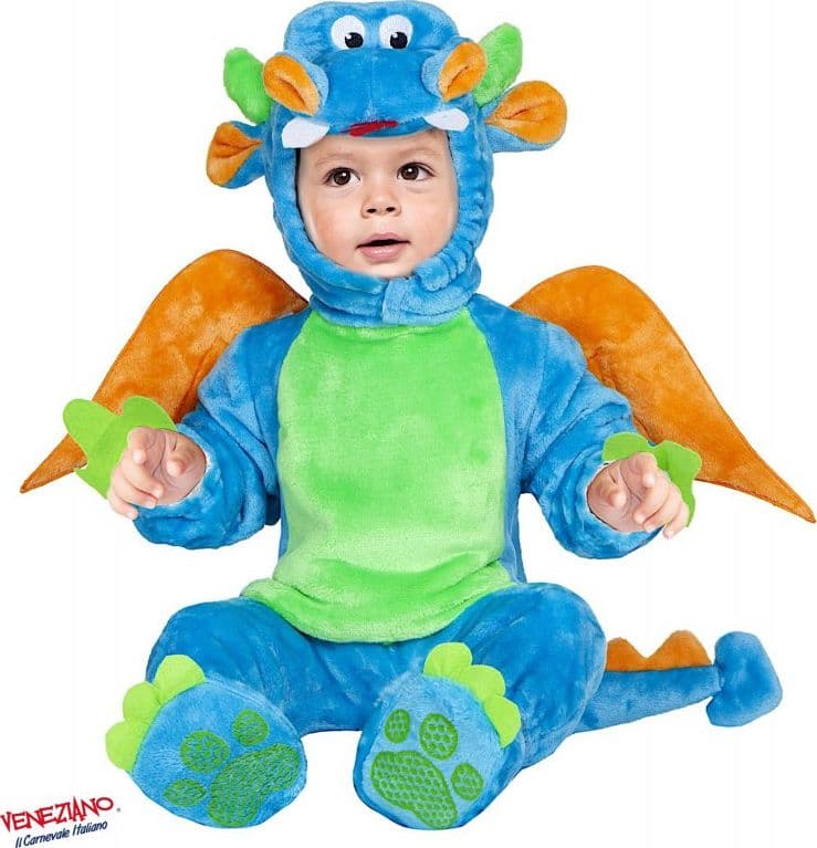 Costume carnevale draghetto da 3 a 24 mesi - veneziano 54176 - 3