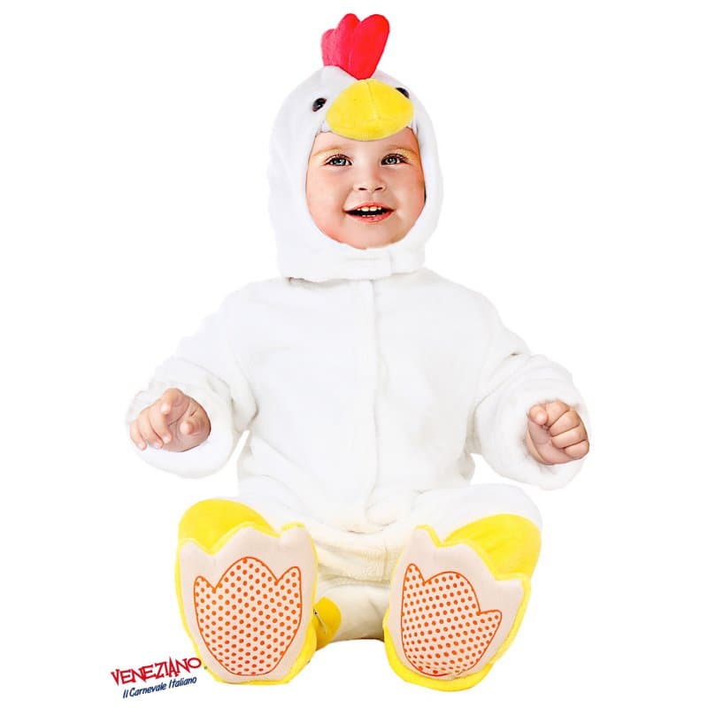 Costume carnevale galletto da 3 a 12 mesi - veneziano 54169 - 3