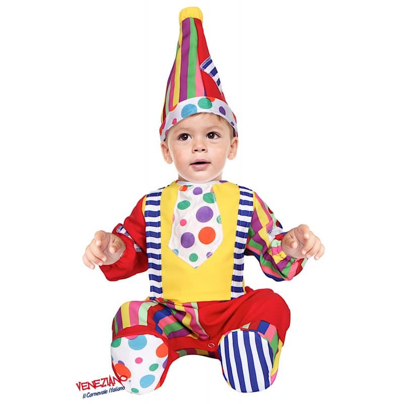 Costume carnevale pagliaccetto da 3 a 24 mesi - veneziano 54182 - 3