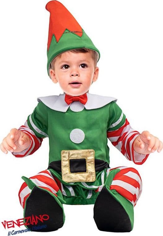 Costume carnevale piccolo elfo da 3 a 24 mesi - veneziano 28090 - 3