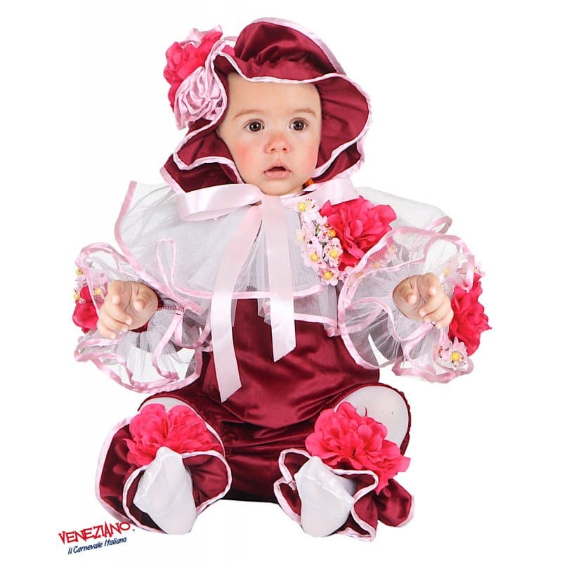 Costume carnevale piccolo fiorellino da 3 a 24 mesi - veneziano 54206 - 3