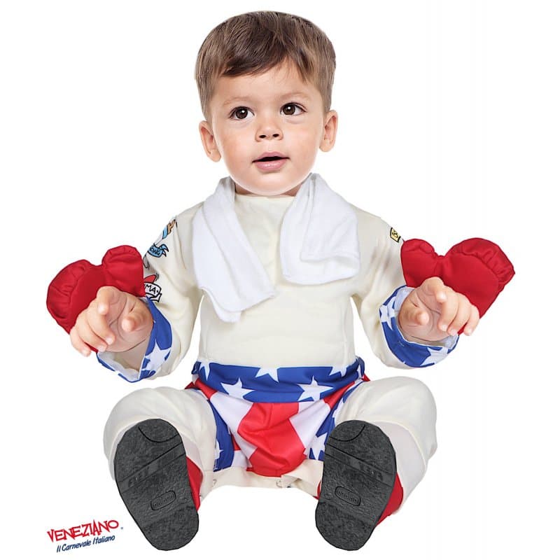 Costume carnevale piccolo pugile da 3 a 24 mesi - veneziano 54186 - 3