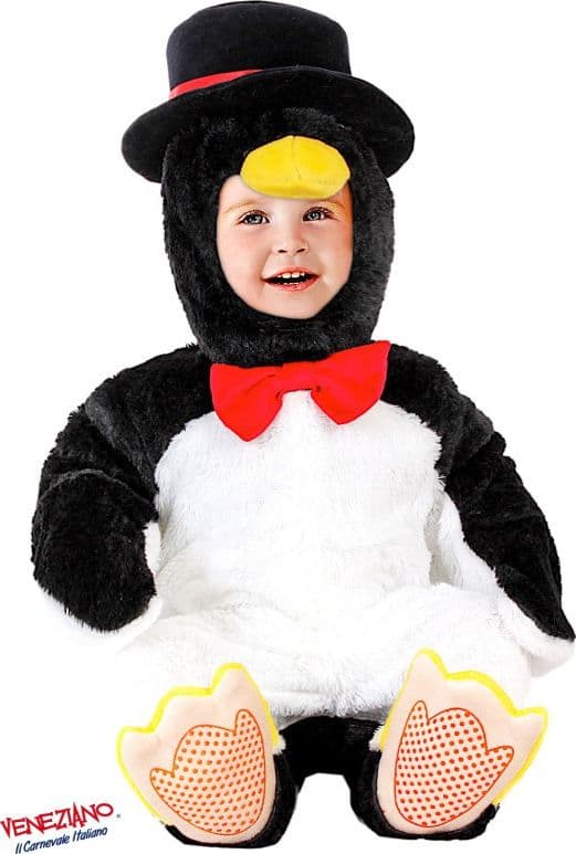 Costume carnevale pinguino da 3 a 12 mesi - veneziano 54166 - 3