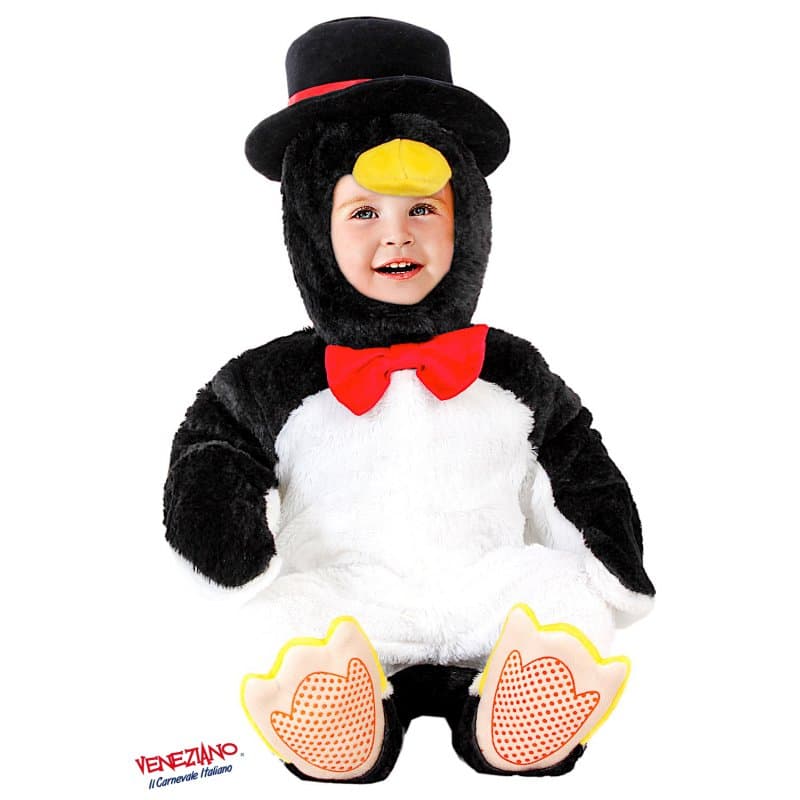 Costume carnevale pinguino da 3 a 12 mesi - veneziano 54166 - 3